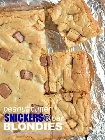 Peanut Butter SNICKERS® Bar Blondies