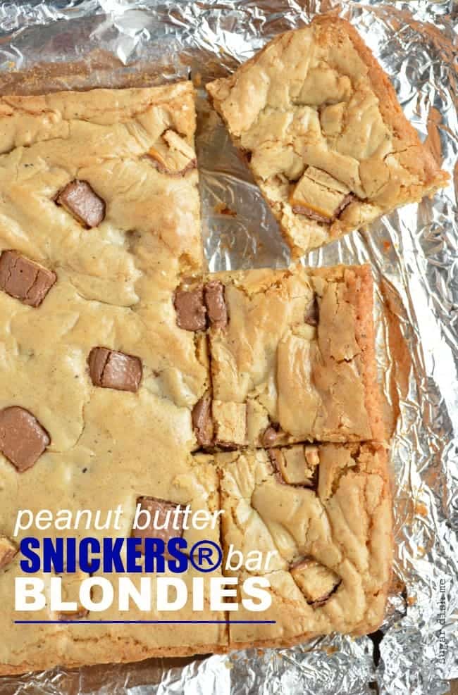 Peanut Butter SNICKERS® Bar Blondies