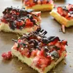 Strawberry Cheesecake Bars with Pretzel Crust