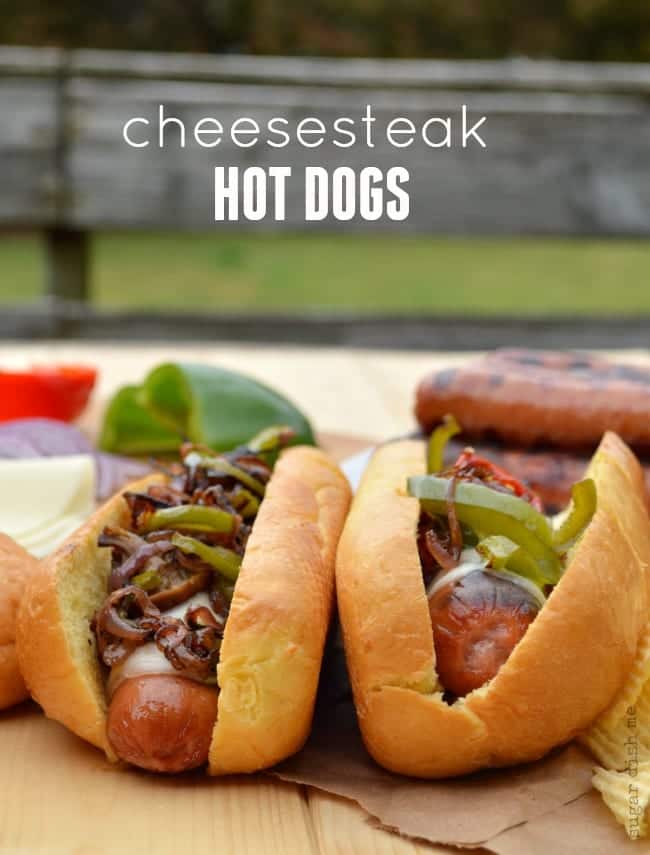 Cheesesteak Hot Dogs - Sugar Dish Me