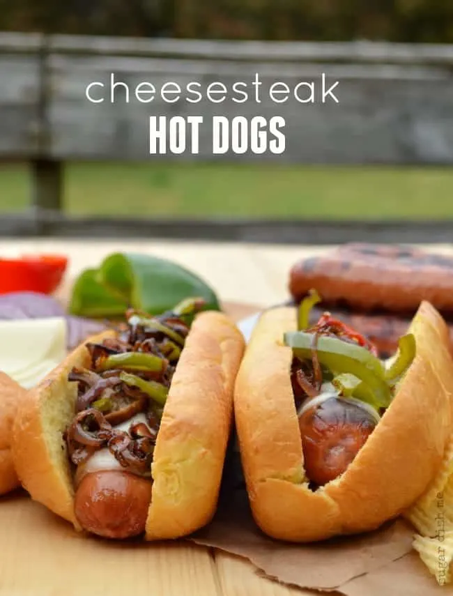 Cheesesteak Hot Dogs