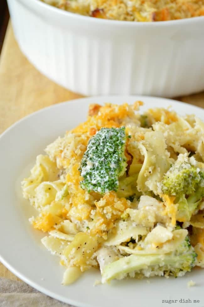 Easy Chicken Broccoli Bake - Sugar Dish Me