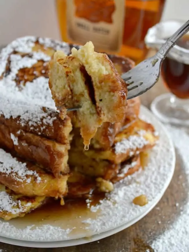 Warm Vanilla Bourbon Syrup for French Toast