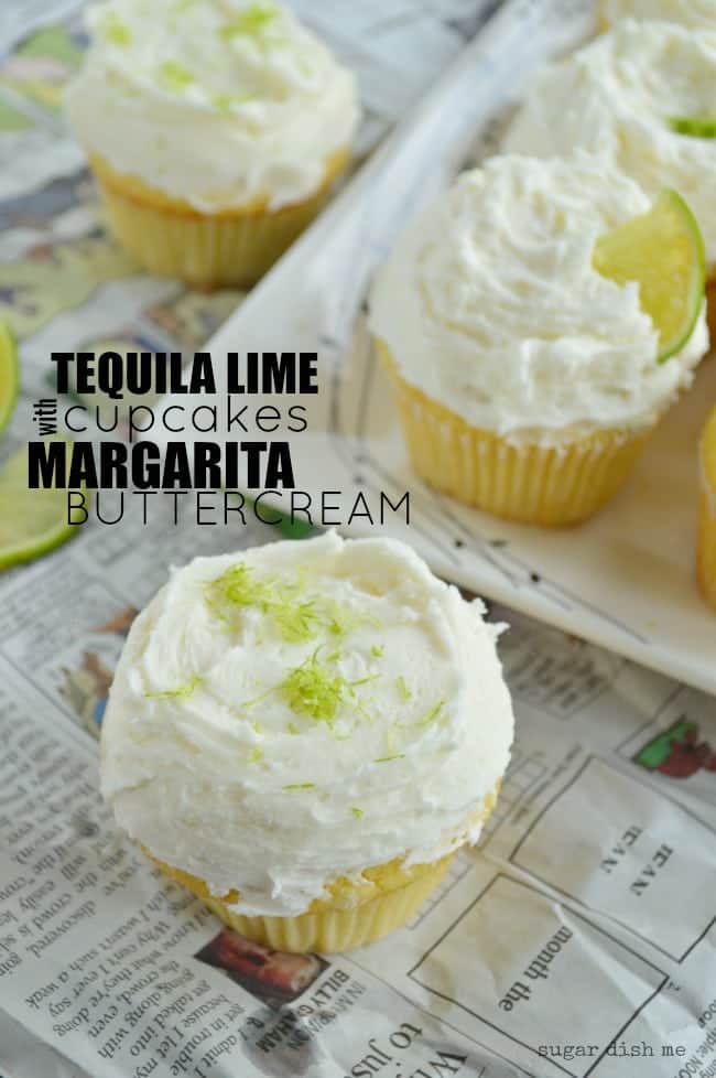 Tequila Lime Cupcakes with Margarita Buttercream