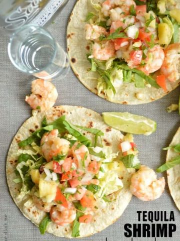 Tequila Shrimp Tostadas