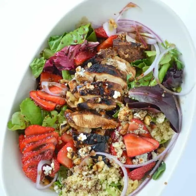 Balsamic Chicken and Strawberry Salad