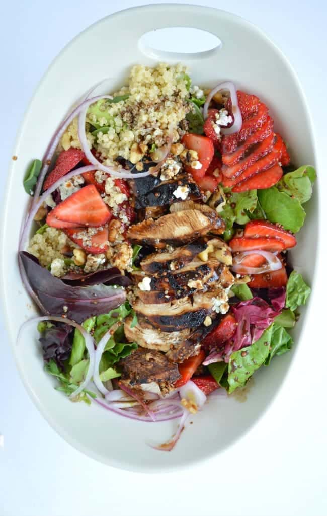 Balsamic Chicken and Strawberry Salad