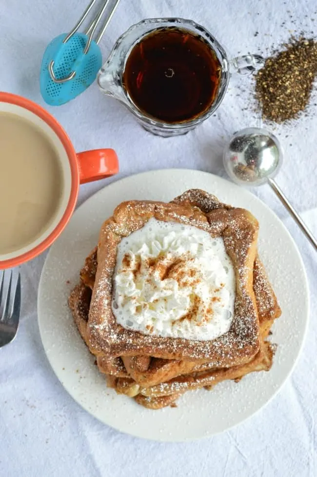 French Toast infused with Chai Tea