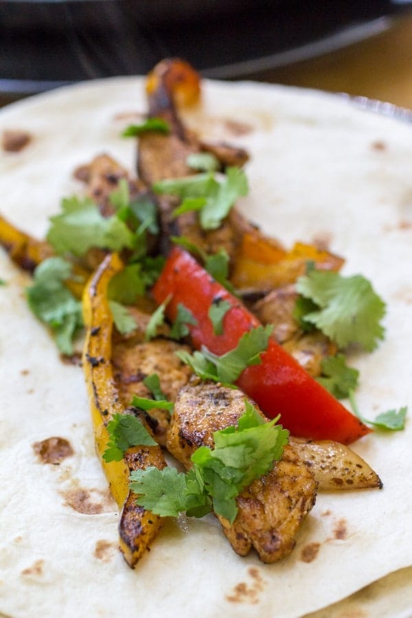 Easy Chicken Fajitas via Or Whatever You Do