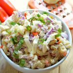 Creamy Ham and Cheddar Pasta salad