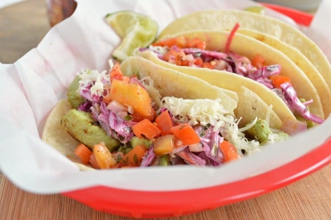 Chicken Tacos with Mexi Slaw