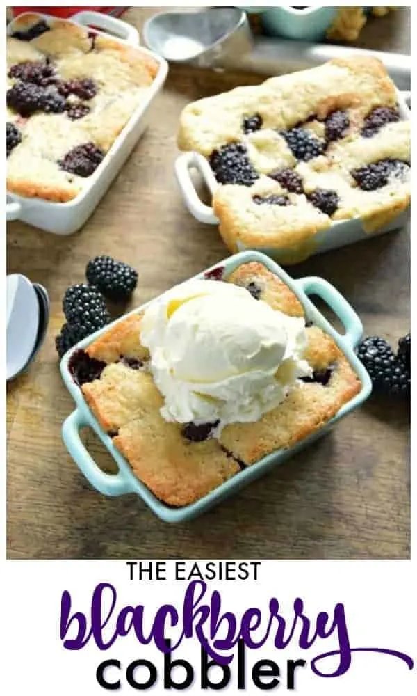 The Easiest Blackberry Cobbler Recipe