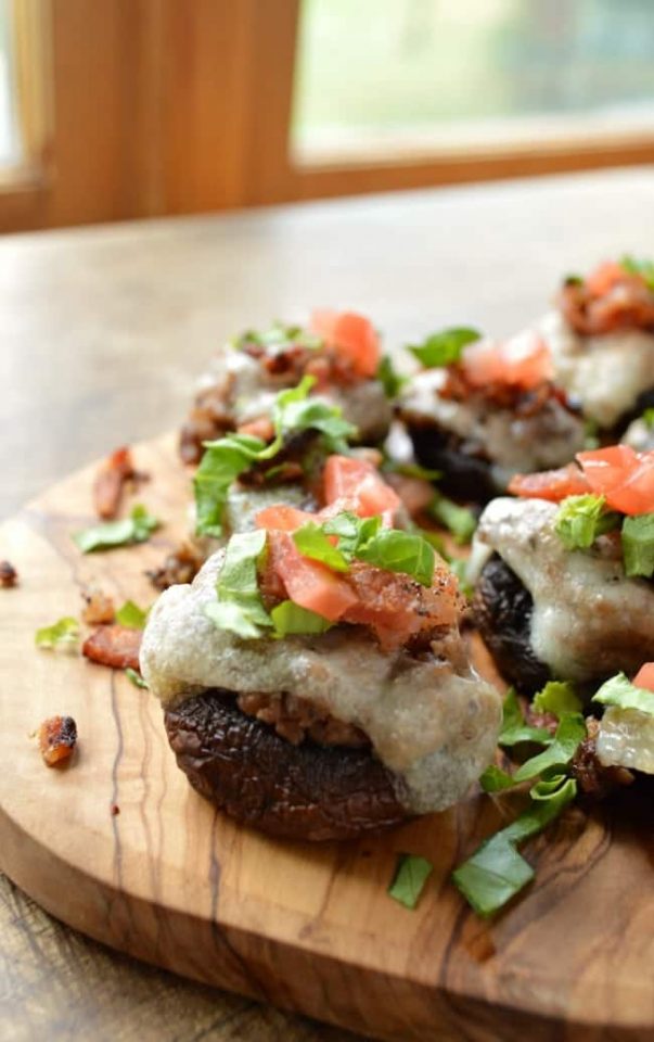 Bacon Cheeseburger Stuffed Mushrooms Sugar Dish Me
