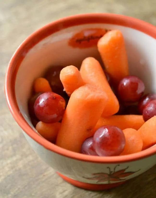 Grapes and Carrots Snack
