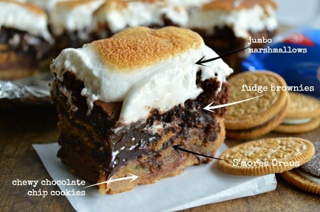 Slutty Brownie Recipe with S'mores Oreos