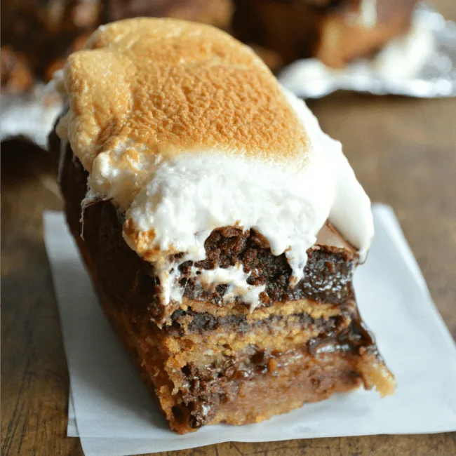 Slutty S'mores Oreo Brownies