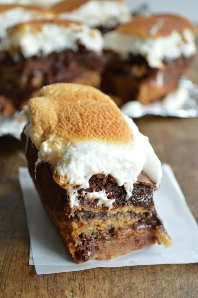 Slutty S'mores Oreo Brownie Recipe