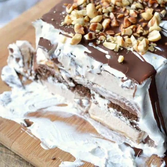 Snickers Ice Cream Icebox Cake Recipe