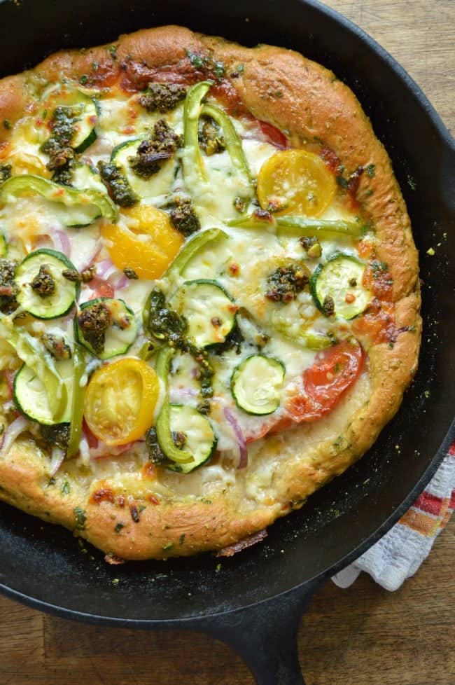Pistachio Basil Pesto Pizza Recipe