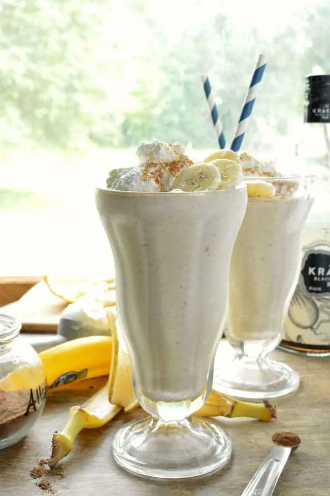 Banana Rum Milkshakes