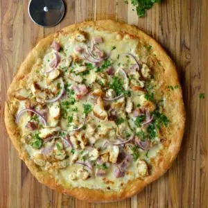 Chicken Cordon Blue Pizza