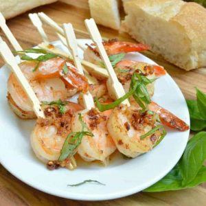 Garlic Shrimp Square