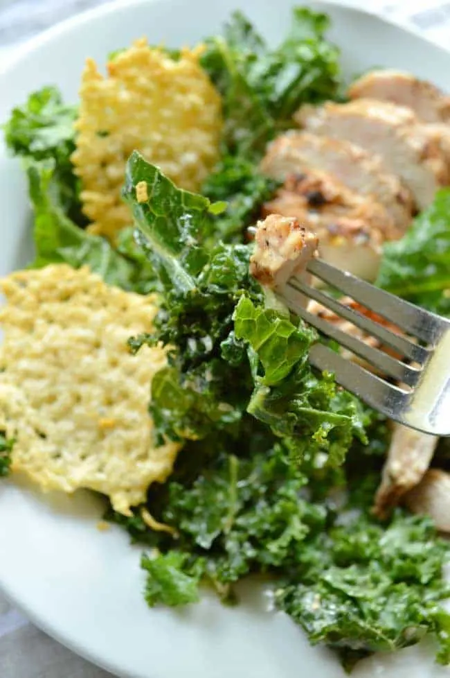Kale Chicken Caesar Power Salad Recipe