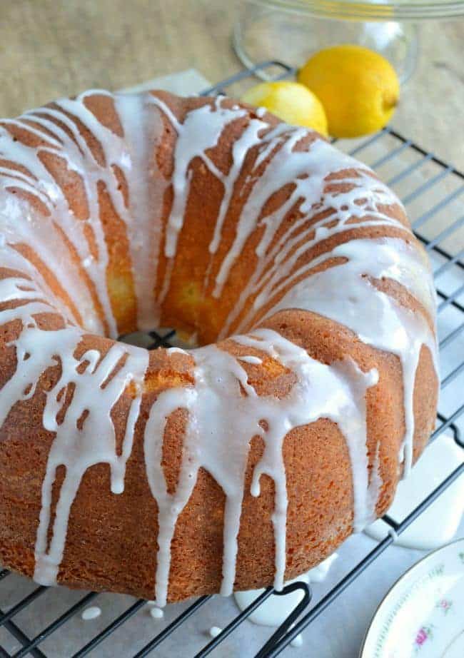 Lemon Yogurt Pound Cake - Sugar Dish Me