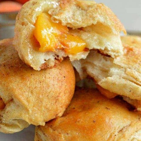 Peach Pie Biscuit Bombs