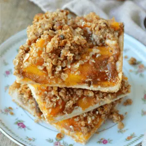 Peach Slab Pie Bars