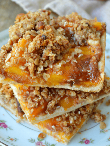 Peach Slab Pie Bars