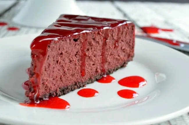 Red Velvet Halloween Cheesecake