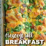 Crescent Roll Breakfast Bake Photo with Text