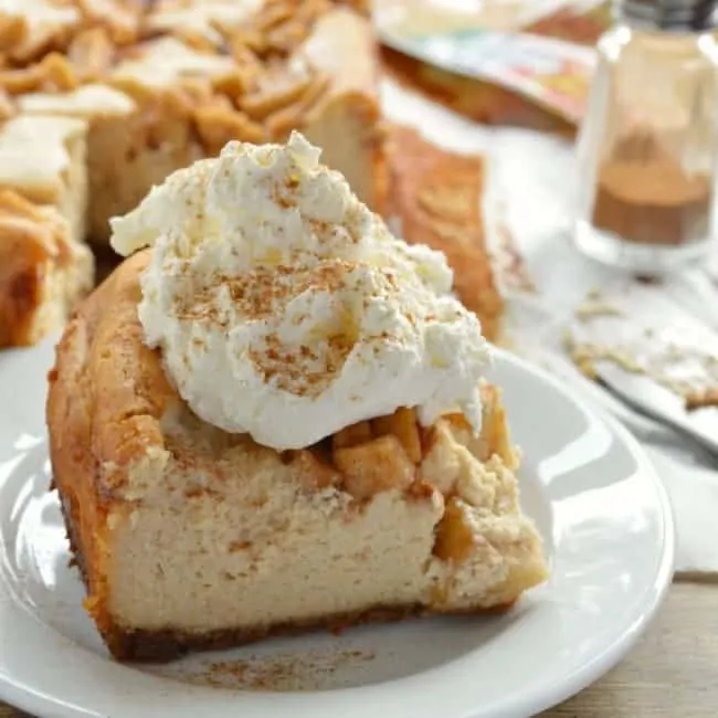 Peanut Butter Apple Cheesecake