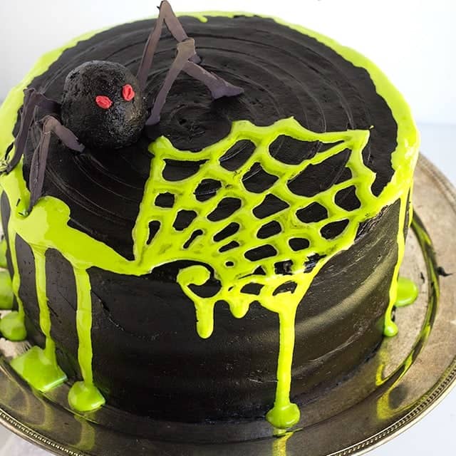 Permalink to: Spooky Spiderweb Layer Cake