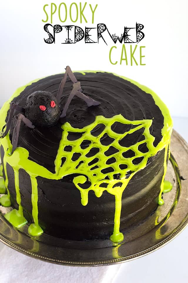 Spooky Spiderweb Layer Cake