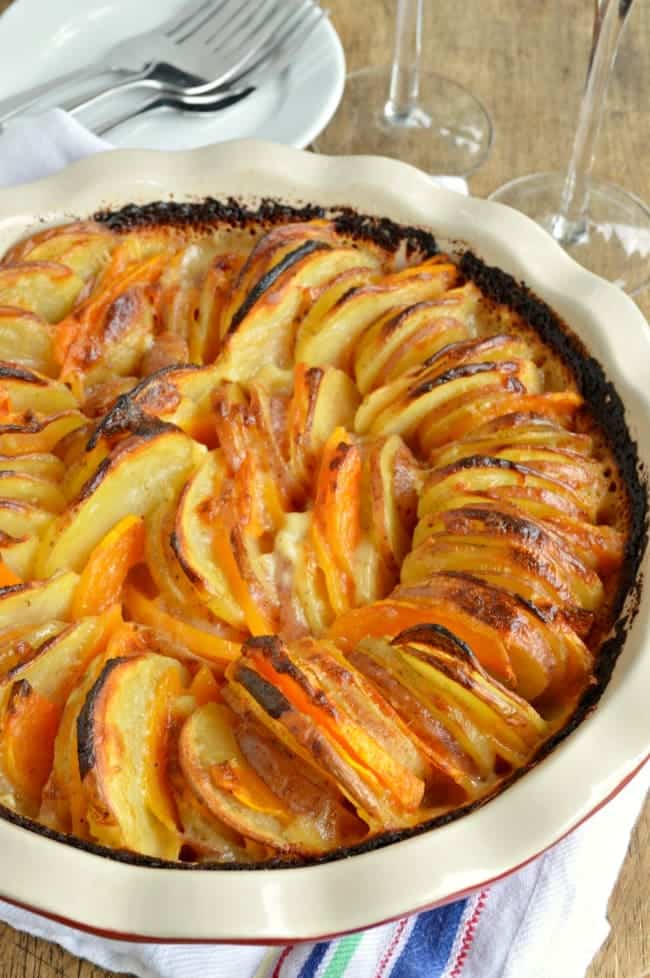 Garlic Herb Potatoes and Squash 