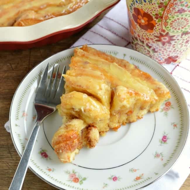 Sweet Roll Pie with Orange Glaze Recipe