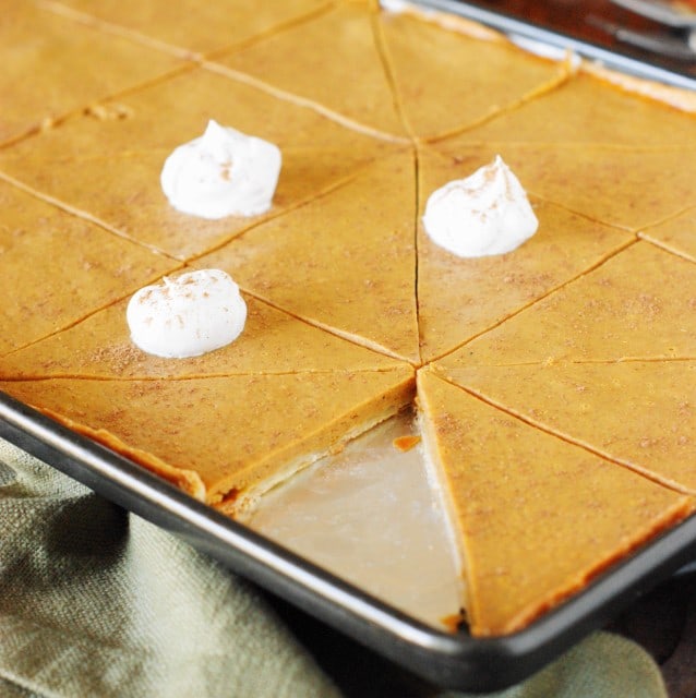 Pumpkin Slab Pie - The Kitchen is My Playground