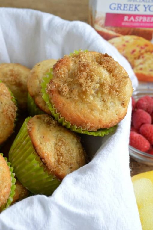 Easy Raspberry Muffins with Greek Yogurt Sugar Dish Me