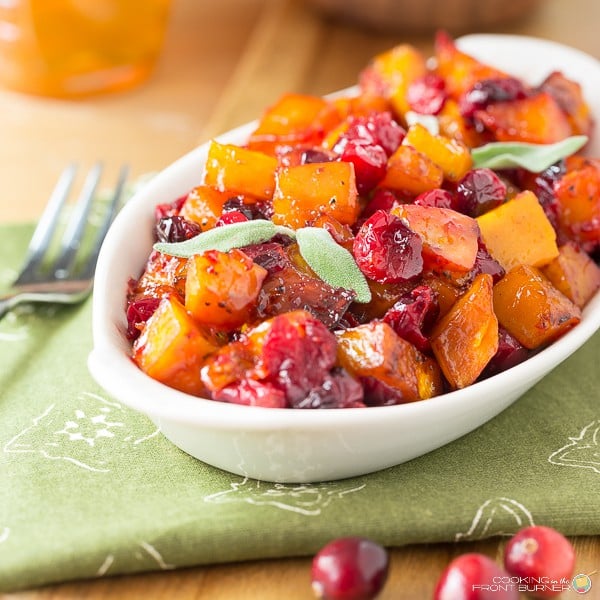 Roasted Butternut Squash with Cranberries SQ