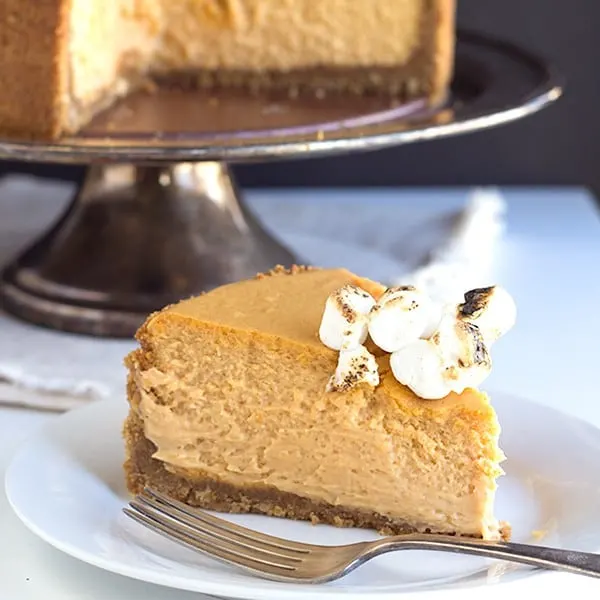 Sweet Potato Cheesecake - Cookie Dough and Oven Mitt