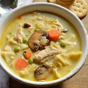 Turkey Tetrazzini Soup - Sugar Dish Me