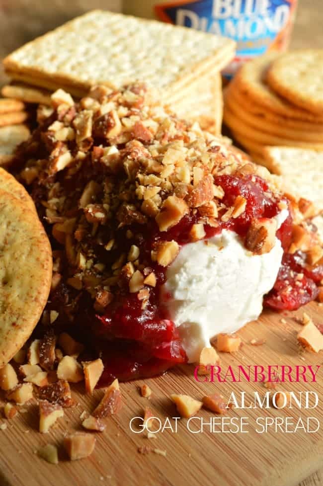 Cranberry Almond Goat Cheese Spread