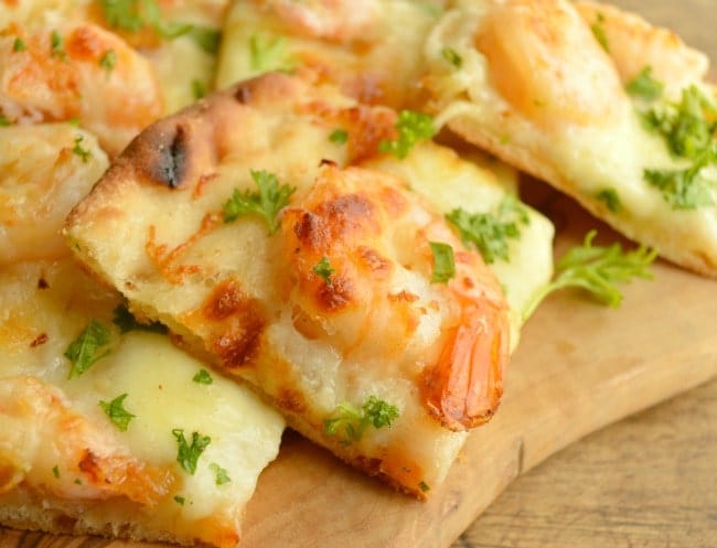 Shrimp Scampi Pizza