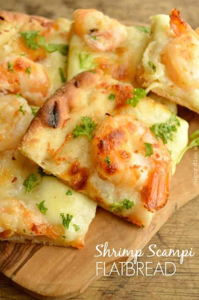 Shrimp Scampi Flatbread Recipe