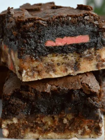 Slutty peppermint Oreo Brownies