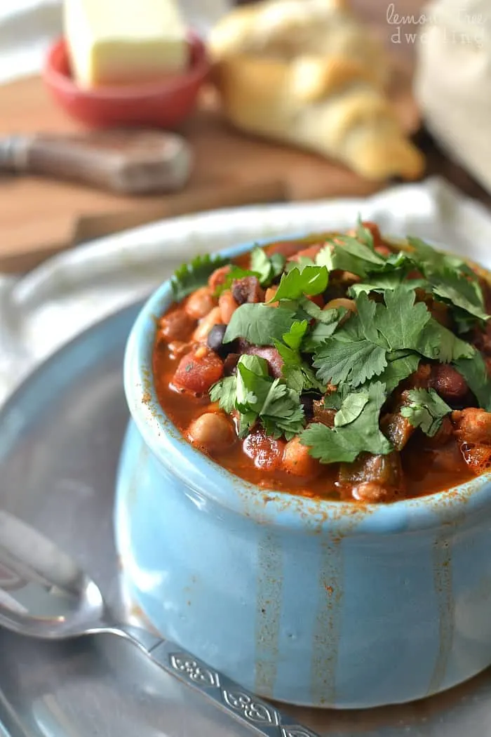 5 Bean Turkey Chili via Lemon Tree Dwelling