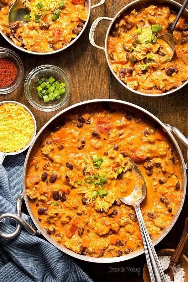 Buffalo Chicken Chili via Chocolate Moosey