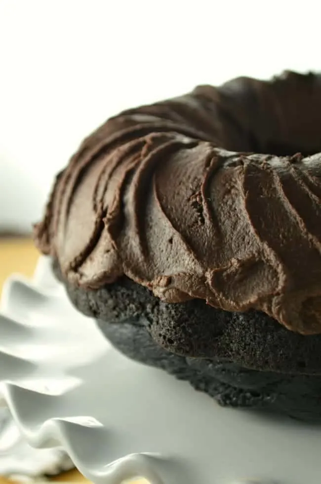 Chocolate Bundt Cake with Fudge Frosting